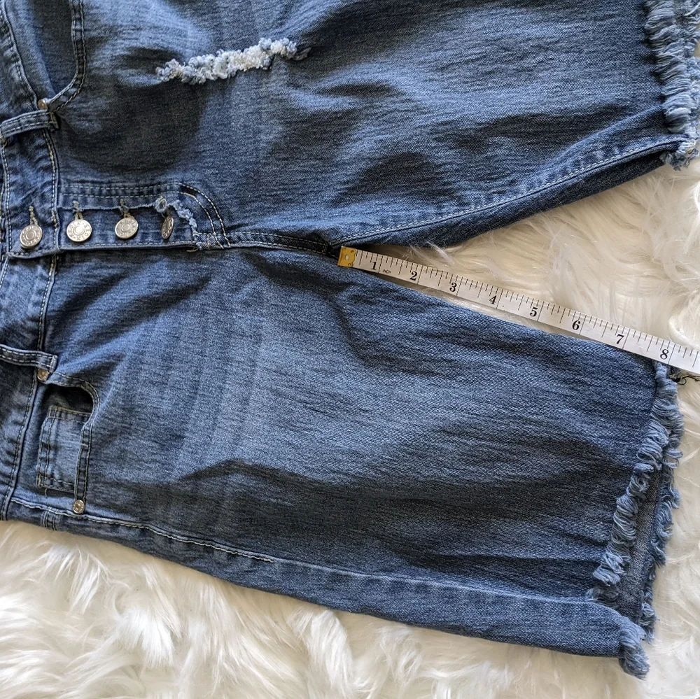 Kroix Button Fly Jean Shorts - Picture 4 of 8